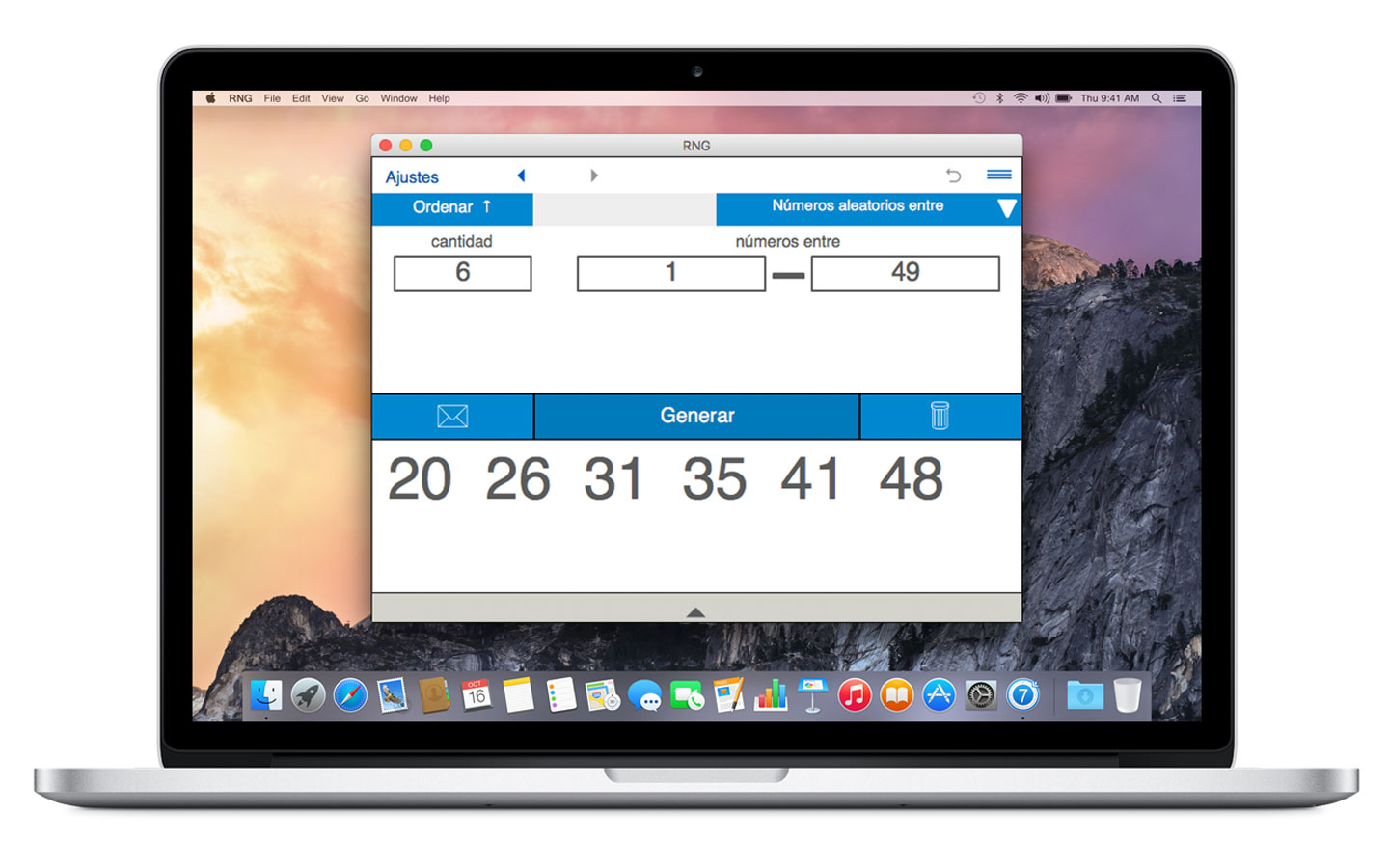 Generador de números aleatorios para Mac
