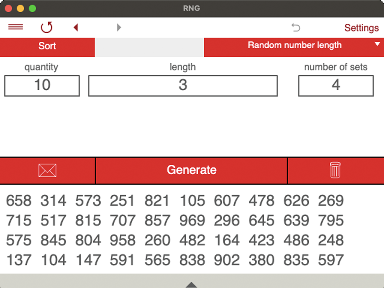 Generate a random number of a certain length