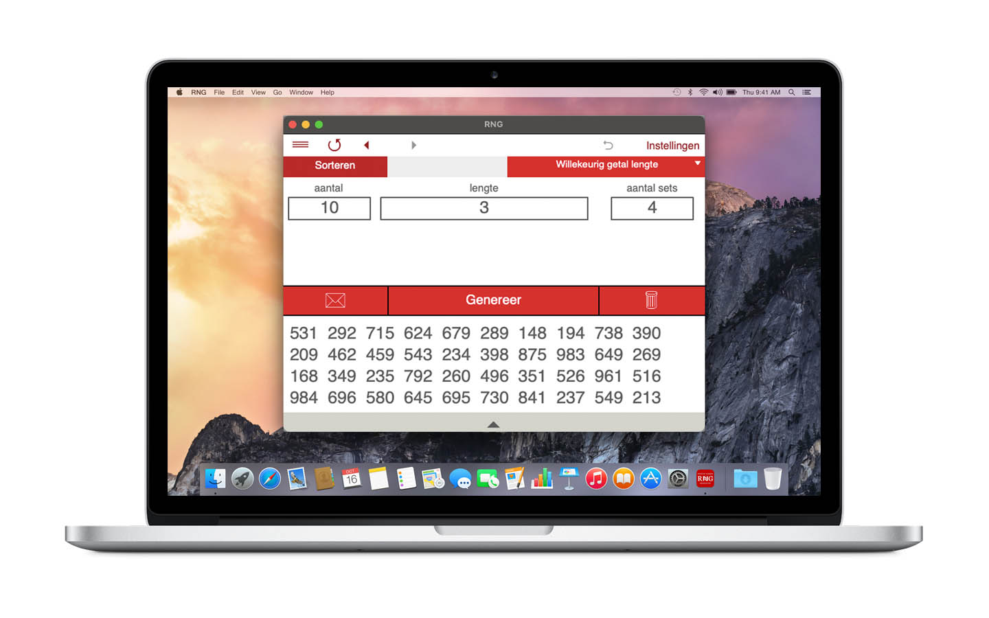 Random getallen generator voor Mac